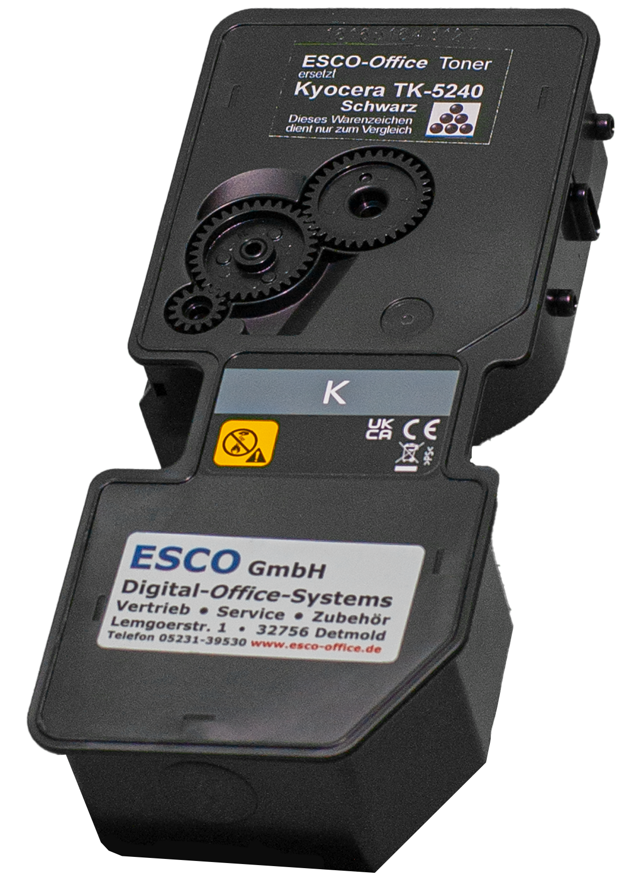 ESCO-Toner ersetzt TK-5240 BK für Kyocera (Schwarz)